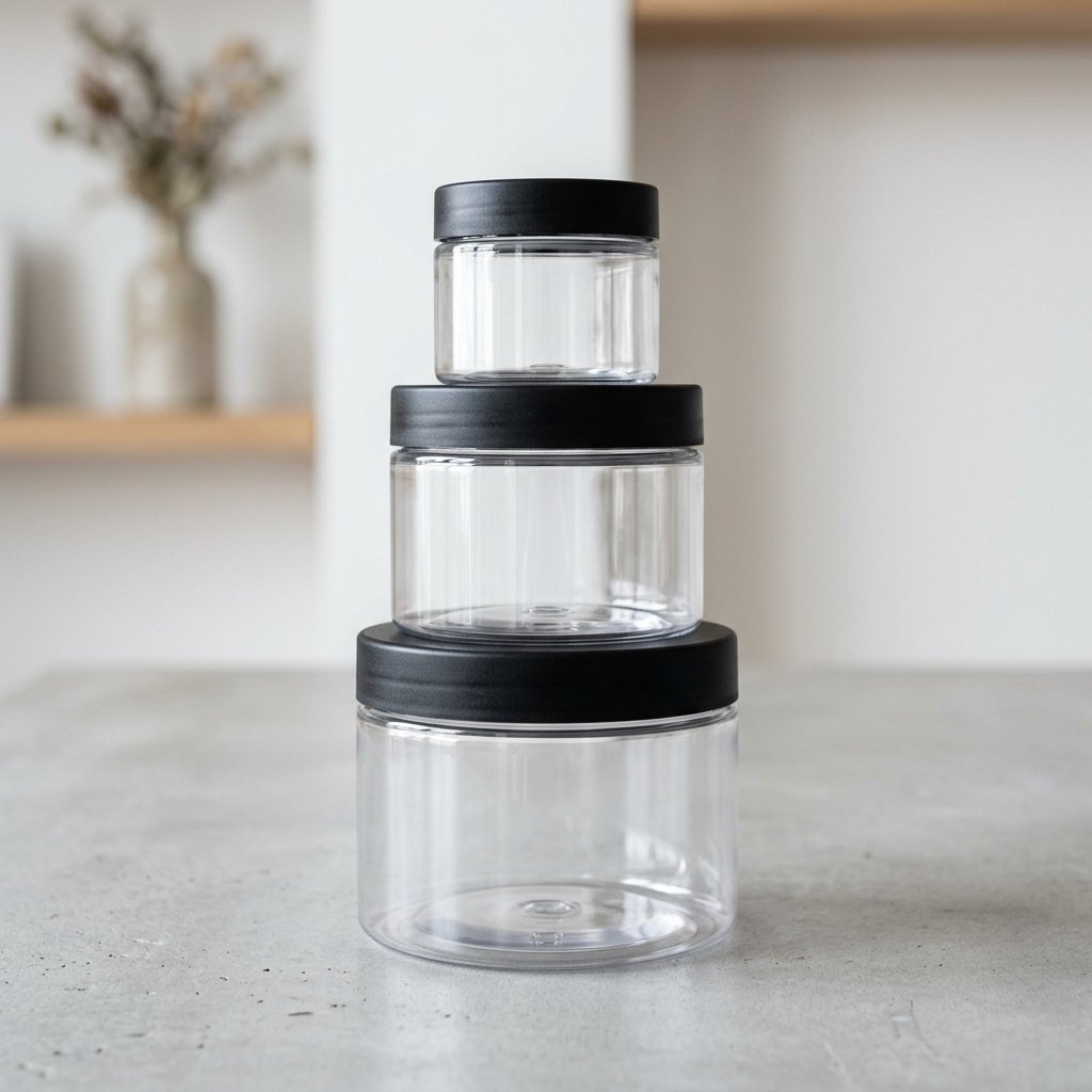 Custom 500ml Plastic Jars With Lids - Image 2