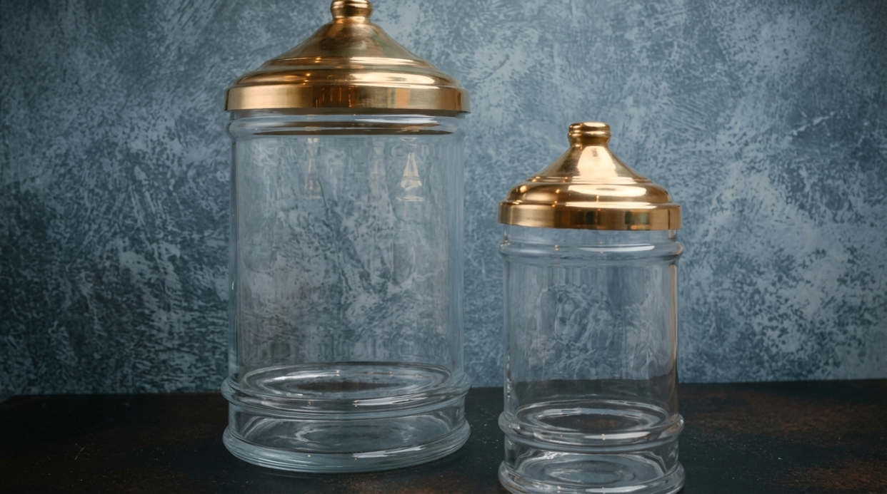Custom Glass Candy Jars with Lids