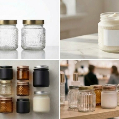 Custom Glass Moisturizer Container Jars