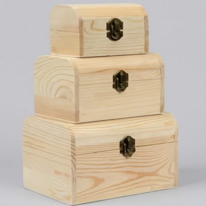 Custom Wooden Boxes with Hinges