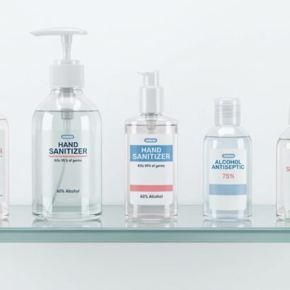 Custom Glass Hand Sanitizer Bottles