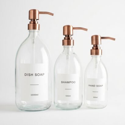 Custom Soap Dispenser Glass Bottle Packaging