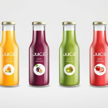 Custom Glass Juice Bottles With Lids