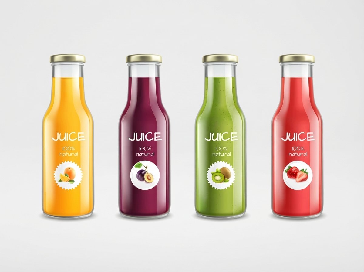 Custom Glass Juice Bottles With Lids
