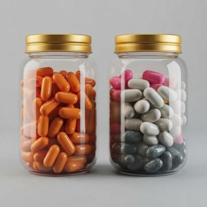 Custom Glass Pill Bottles