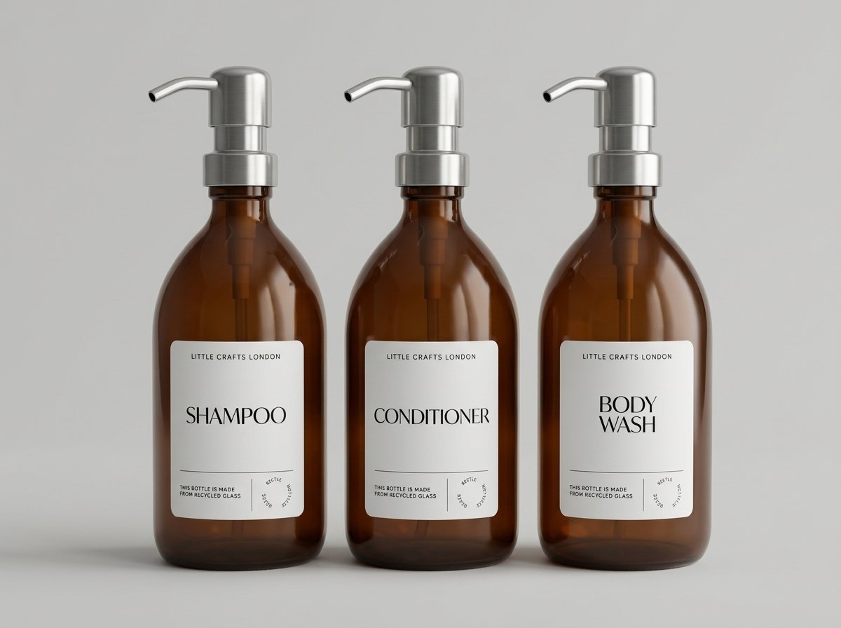 Custom Glass Shampoo Bottles