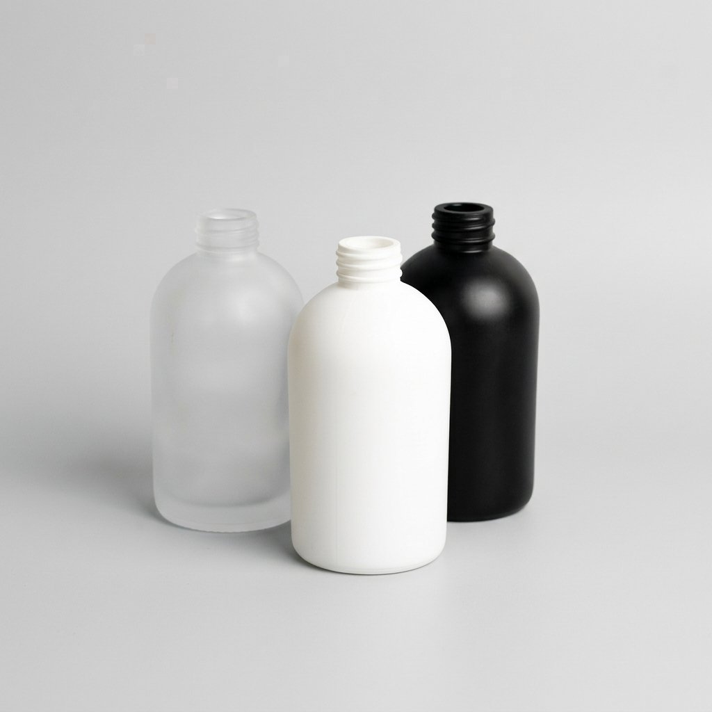 Custom Plastic Boston Round Bottles