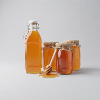 Custom Glass Honey Bottles